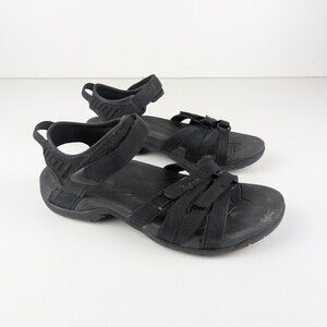Teva Tirra Sandals All-Black Women's Size 7 Outdoor Water 4266